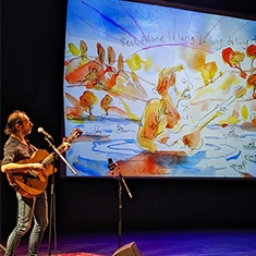 Concert dessiné avec Alfred et JP Nataf du groupe “Les Innocents”