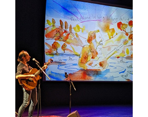 Concert dessiné avec Alfred et JP Nataf du groupe “Les Innocents”